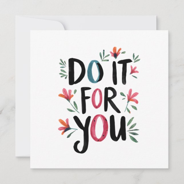 Mach es für dich einladung (Vorderseite)