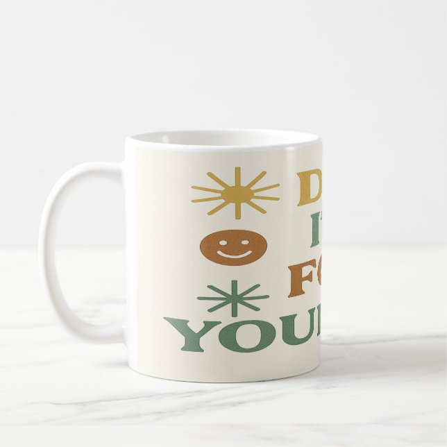 Mach es für dich selbst kaffeetasse (Links)