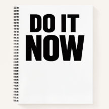 Mach es jetzt Motivationszitat Minimal Typography 