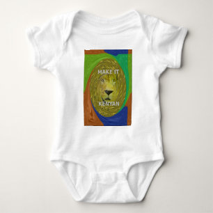 Mach es kenianisch baby strampler