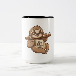 Mach es morgen Faultier Tasse