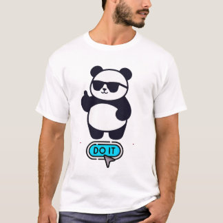 Mach es Panda Motivierende Chill-Vibes T-Shirt