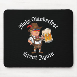 Mach es wieder großartig Lustiger Trump Trinkt Bie Mousepad