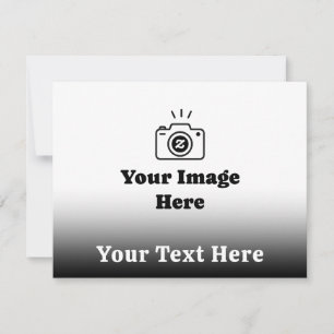 Mach es zu deinem mit Lieblingsfoto und Text Mitteilungskarte