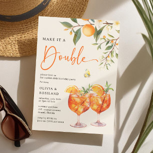 Mach es zu einem doppelten Aperol Spritz' gemeinsa Einladung