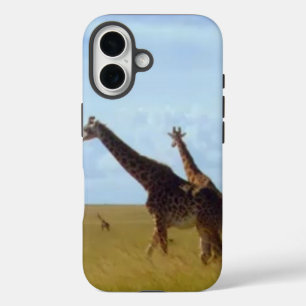 Mach es zu kenianischen Afrikanischen Safari-Giraf iPhone 16 Hülle