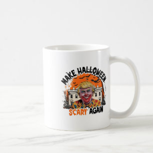 Mach Halloween wieder gruselig Trump Clown Lustig Kaffeetasse