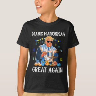 Mach Hanukkah wieder groß jüdisch hässlicher Chanu T-Shirt