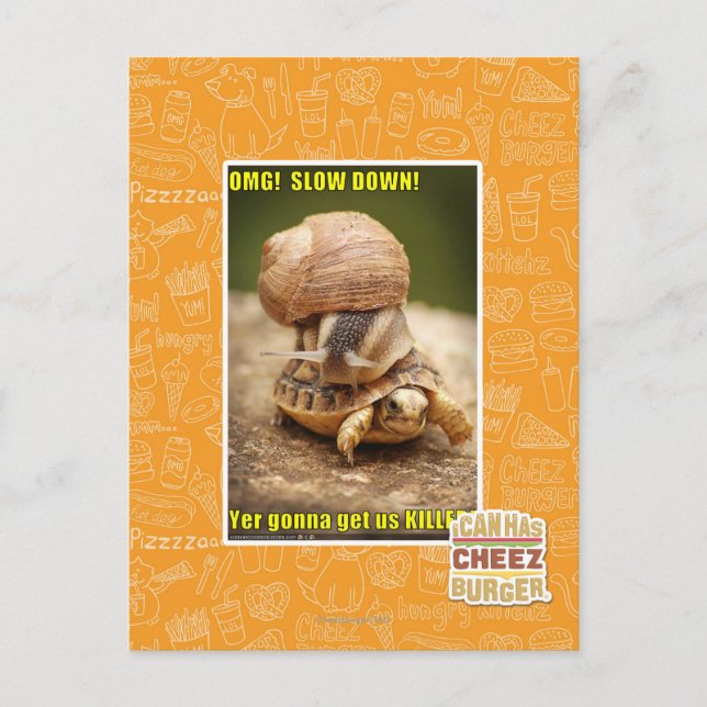 MACH! Langsam! Postkarte (Vorderseite)