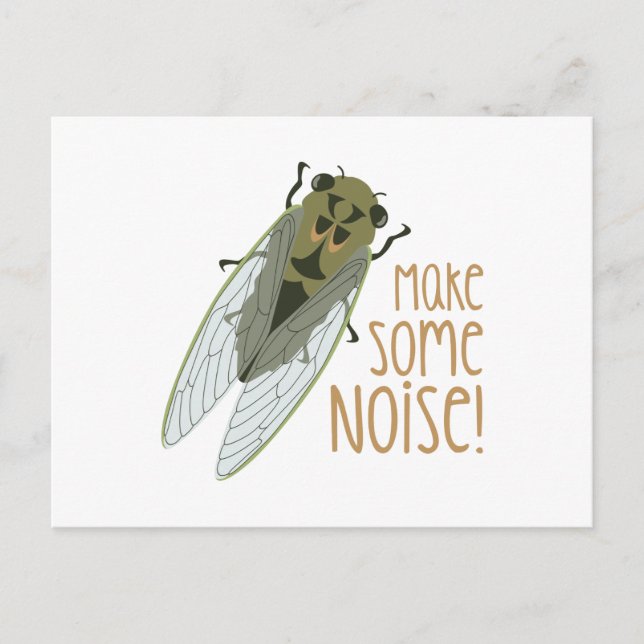 Mach Lärm! Postkarte (Vorderseite)