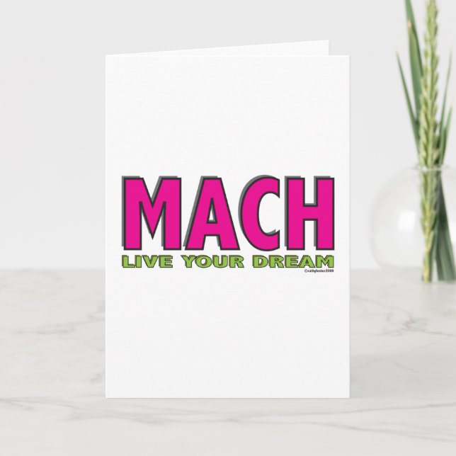 MACH leben Ihr Traum Karte (Vorderseite)