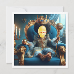 Mach mein Kind königlich, schwarze Prinzessin, sch Karte