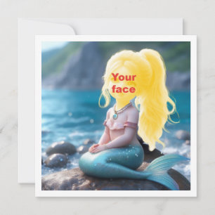 Mach mein Kind zu einer Meerjungfrau-Prinzessin, i Karte