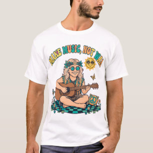 Mach Musik, nicht Krieg Hippie T-Shirt