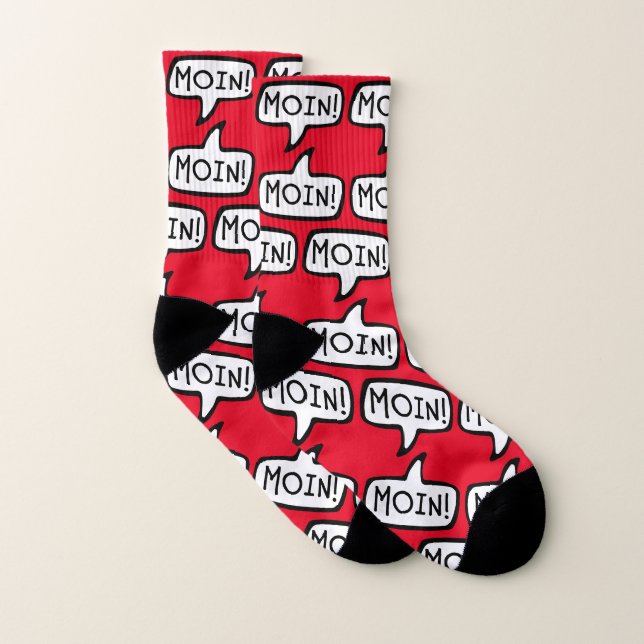 MACH! Niederdeutsch, Dänisch, Frisisch Gruß, Hallo Socken (Paar)
