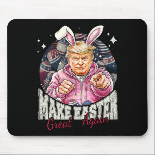 Mach Ostern wieder großartig, lustiger Trump-Hase Mousepad