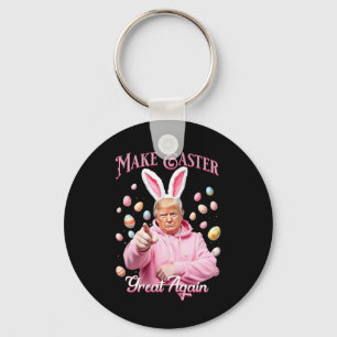 Mach Ostern wieder großartig, lustiger Trump-Hase Schlüsselanhänger
