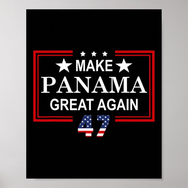 Mach Panama wieder groß Flagge Poster (Vorne)