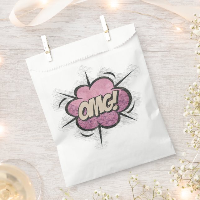 MACH! Vintages Comic Buch Steampunk Pop Kunst Geschenktütchen (Ausgeschnitten)