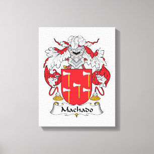 Machado-Familienwappen Leinwanddruck