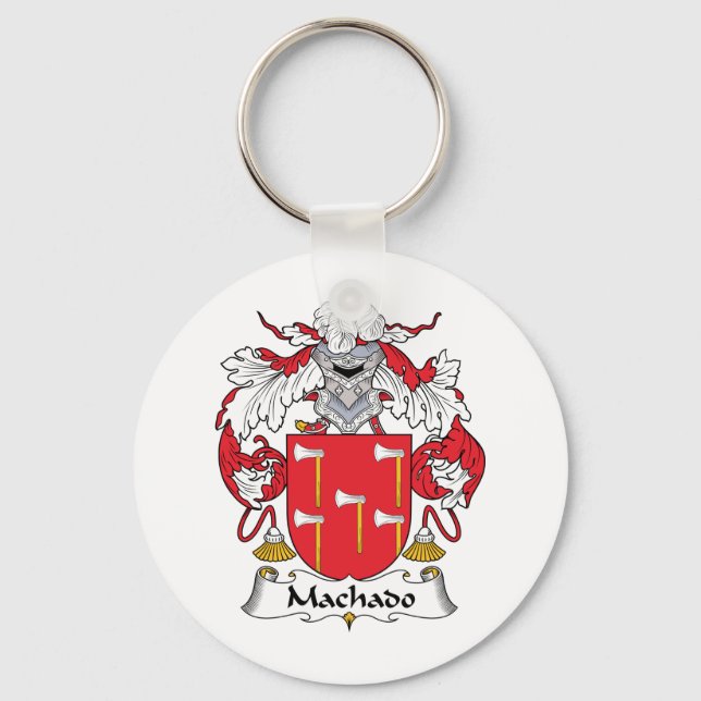 Machado-Familienwappen Schlüsselanhänger (Vorderseite)