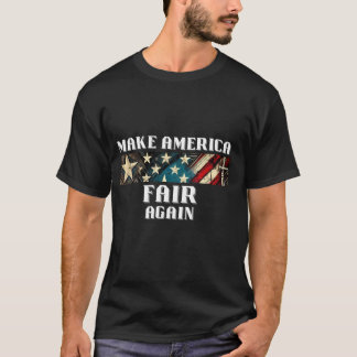 Mache Amerika wieder fair USA Sterne & Streifen T-Shirt