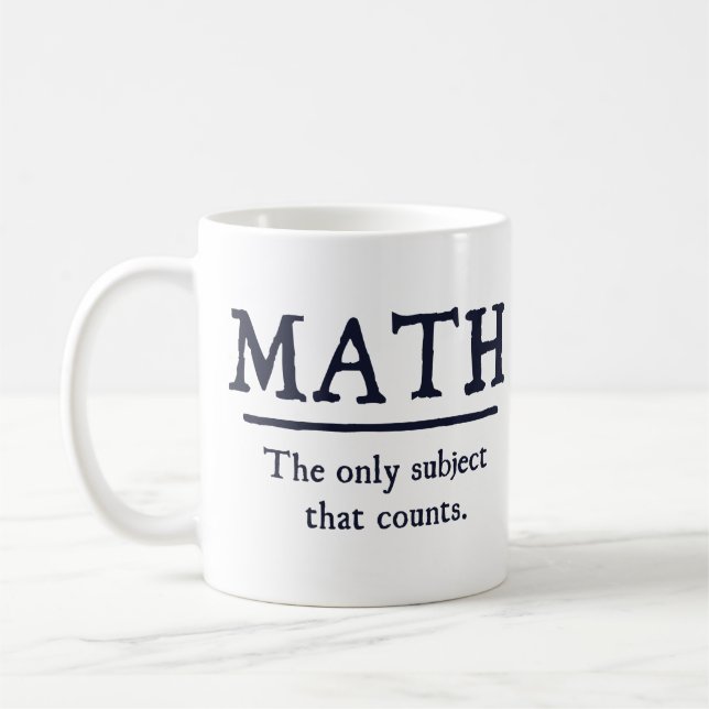 Mache das einzige Thema, das zählt Kaffeetasse (Links)