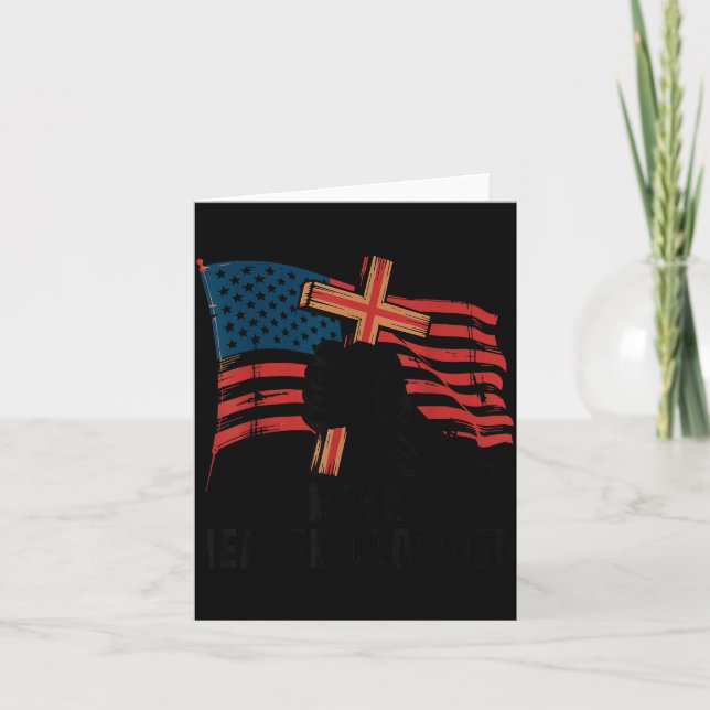 Mache den Himmel voller christlicher patriotischer Karte (Vorderseite)