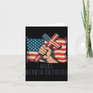 Mache den Himmel voller christlicher patriotischer Karte