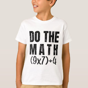 Mache die Mathe-Gleichung Thanksgiving Lehrer 67 S T-Shirt