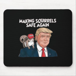 Mache Eichhörnchen wieder sicher Trump 2024  Mousepad