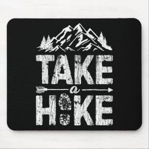 Mache einen Ausflug Outdoor-Wandern Natur-Wanderer Mousepad