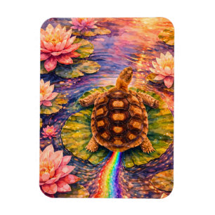 Mache einen Regenbogen und folge deinem Glücksschi Magnet