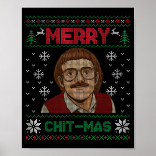 Mache es lustig Chit-mas Weihnachten Xmas Poster