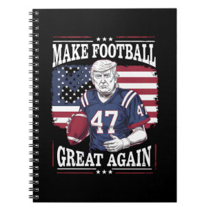 Mache Football wieder groß, wieder vintage USA-Fla Notizblock