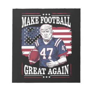 Mache Football wieder groß, wieder vintage USA-Fla Notizblock