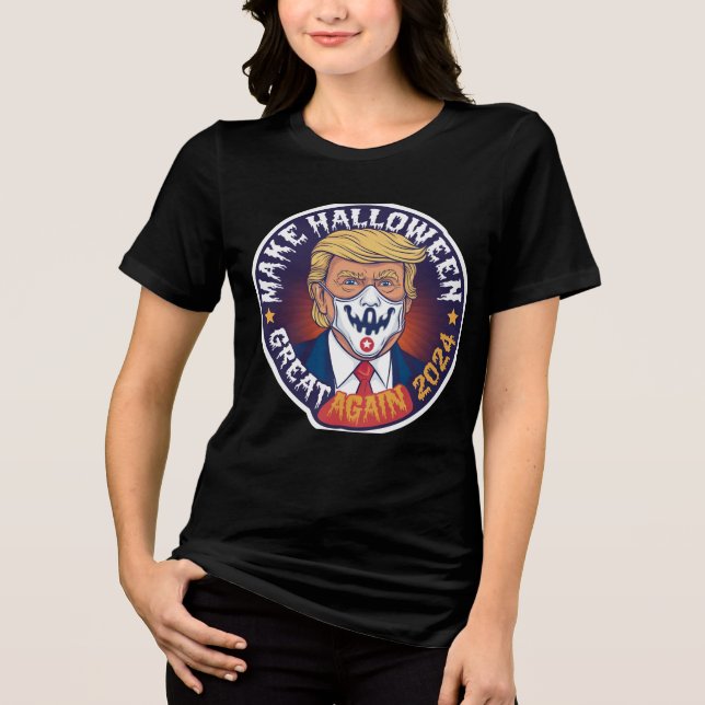 Mache Halloween wieder zum T - Shirt der Frauen (Vorderseite)
