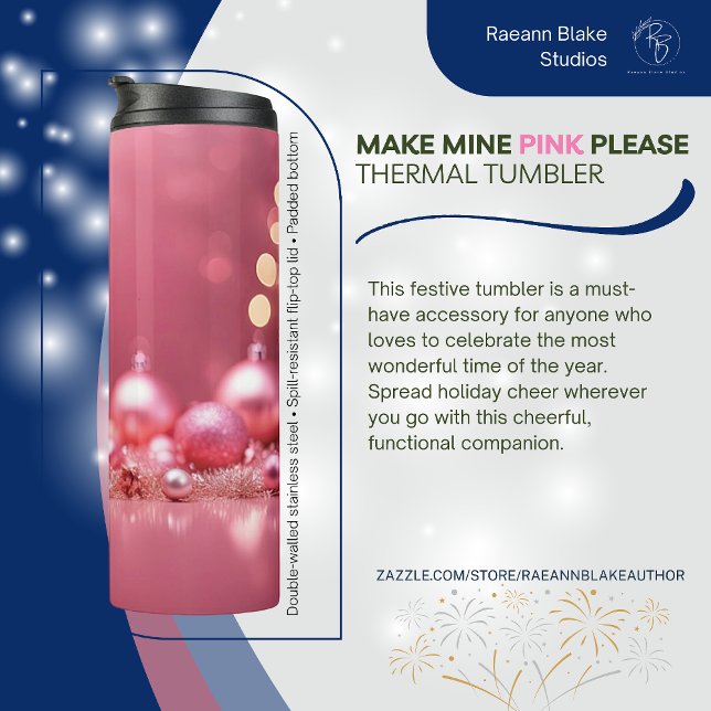 Mache meinen rosa Bitte wärmer Tumbler Thermosbecher (Von Creator hochgeladen)
