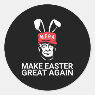Mache Ostern wieder groß für Trump Runder Aufkleber