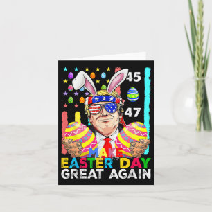 Mache Ostern wieder groß Trump Bunny Spring H Karte