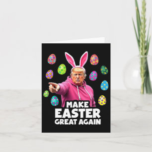 Mache Ostern wieder groß Trump Bunny Spring H Karte