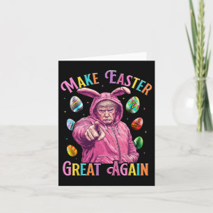 Mache Ostern wieder groß Trump Bunny Spring H Karte
