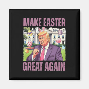 Mache Ostern wieder großartig, lustiger Trump-Bunn Magnet