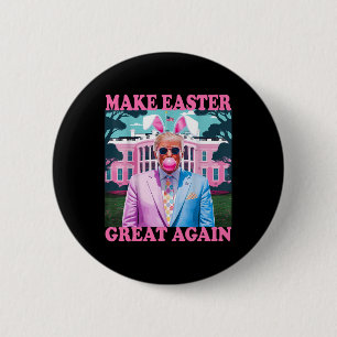 Mache Ostern wieder großartig, lustiger Trump-Hase Button