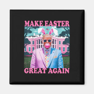 Mache Ostern wieder großartig, lustiger Trump-Hase Magnet