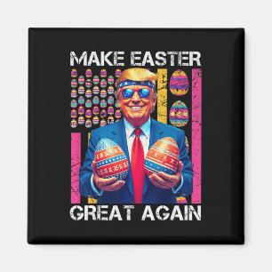 Mache Ostern wieder großartig, lustiger Trump-Hase Magnet