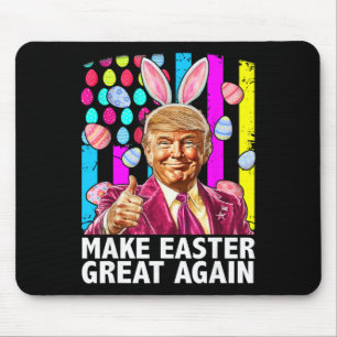 Mache Ostern wieder großartig, lustiger Trump-Hase Mousepad