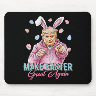 Mache Ostern wieder großartig, lustiger Trump-Hase Mousepad