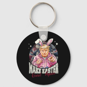 Mache Ostern wieder großartig, lustiger Trump-Hase Schlüsselanhänger