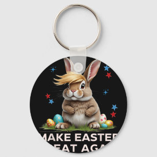Mache Ostern wieder großartig, lustiger Trump-Hase Schlüsselanhänger